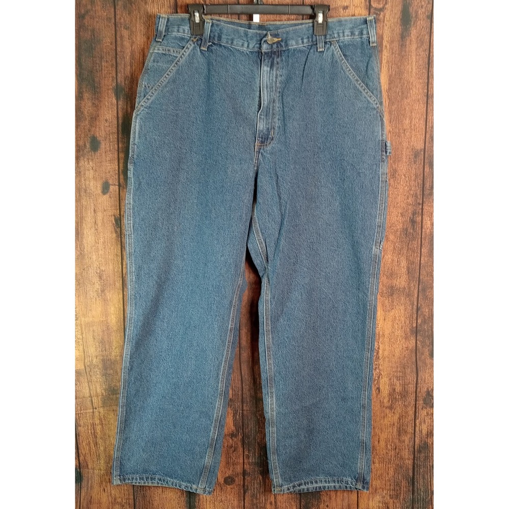Carhartt B13-DPS Mens Loose Original Fit Work Dungaree Jeans Blue 38x30 NWT‎